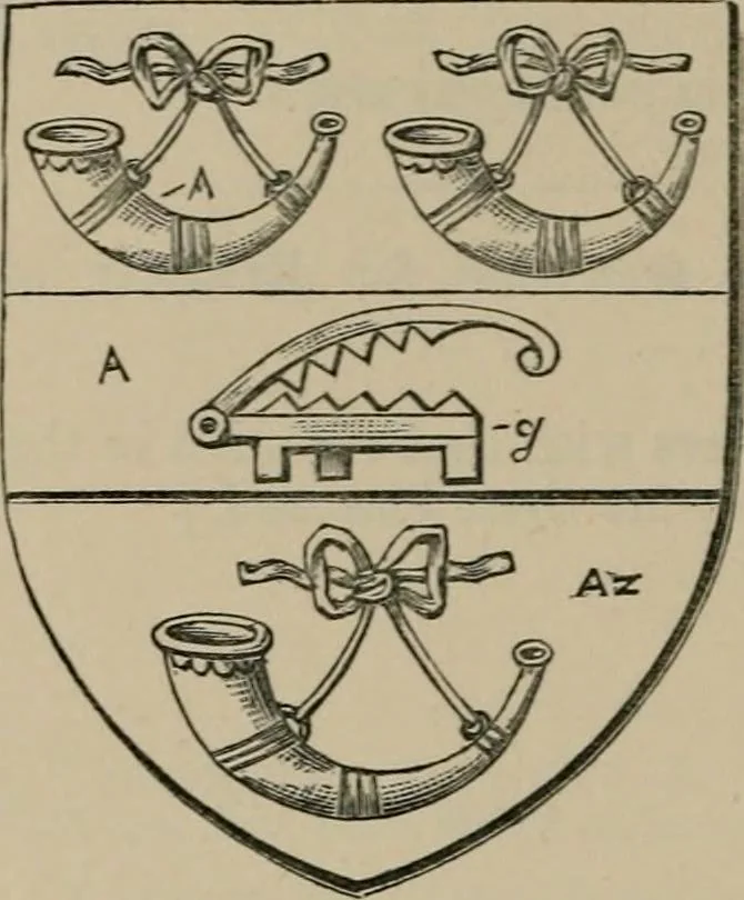 An illustration from The visitations of Bedfordshire ; annis Domini 1566, 1582, and 1634. ... [, 1884, leaf 613