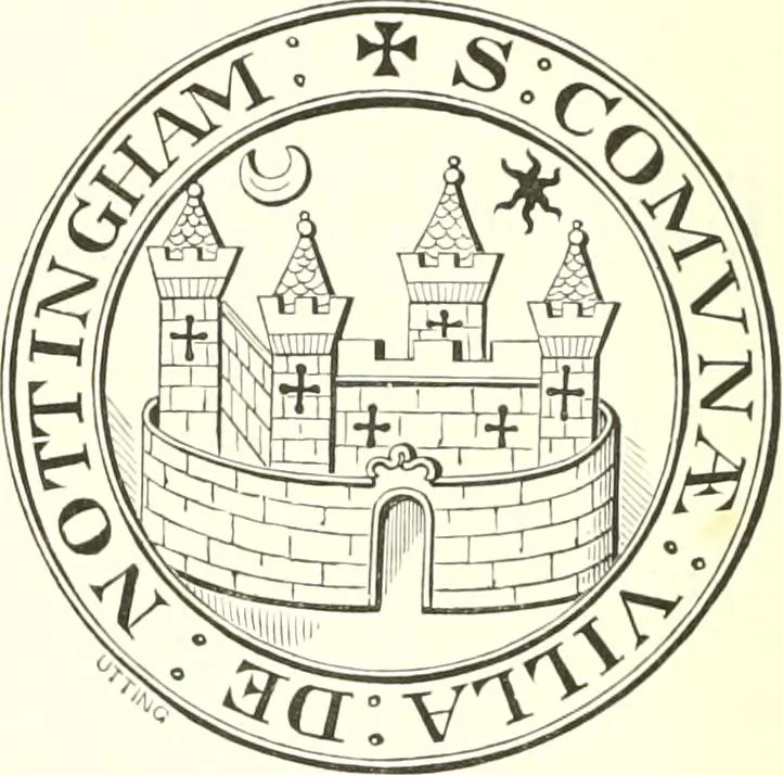 An illustration from The visitations of the county of Nottingham in the years 1569 and 1614, with many other descents of the same county, 1871, leaf 17