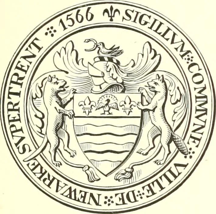 An illustration from The visitations of the county of Nottingham in the years 1569 and 1614, with many other descents of the same county, 1871, leaf 18
