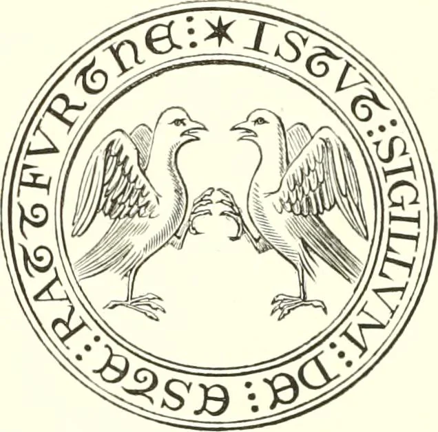 An illustration from The visitations of the county of Nottingham in the years 1569 and 1614, with many other descents of the same county, 1871, leaf 19