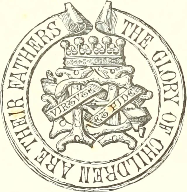An illustration from The visitations of the county of Nottingham in the years 1569 and 1614, with many other descents of the same county, 1871, leaf 6