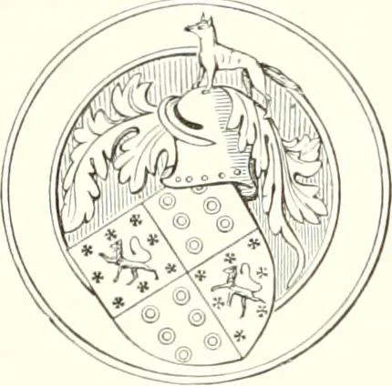 An illustration from The visitations of the county of Nottingham in the years 1569 and 1614, with many other descents of the same county, 1871, leaf 62