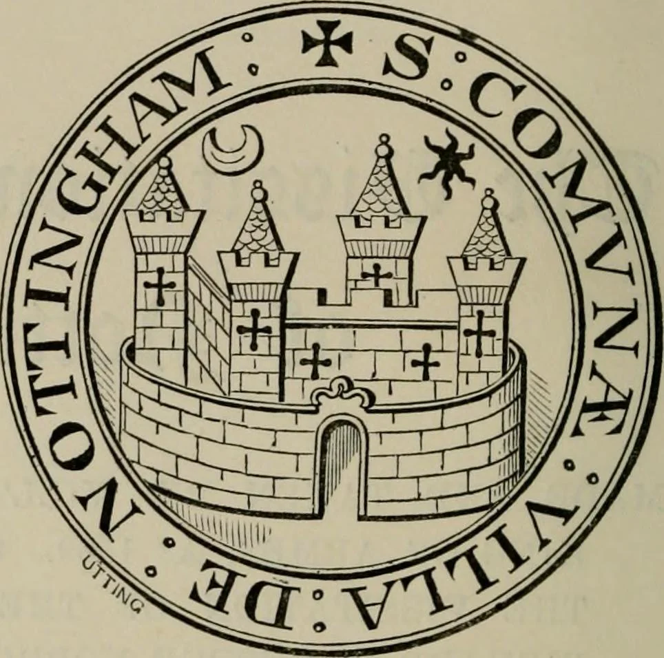 An illustration from The visitations of the county of Nottingham in the years 1569 and 1614 : with many other descents of the same county, 1871, leaf 19