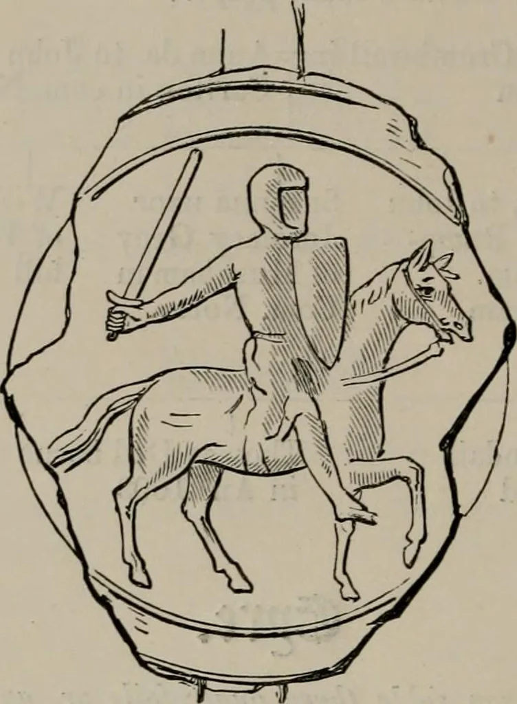 An illustration from The visitations of the county of Nottingham in the years 1569 and 1614 : with many other descents of the same county, 1871, leaf 61