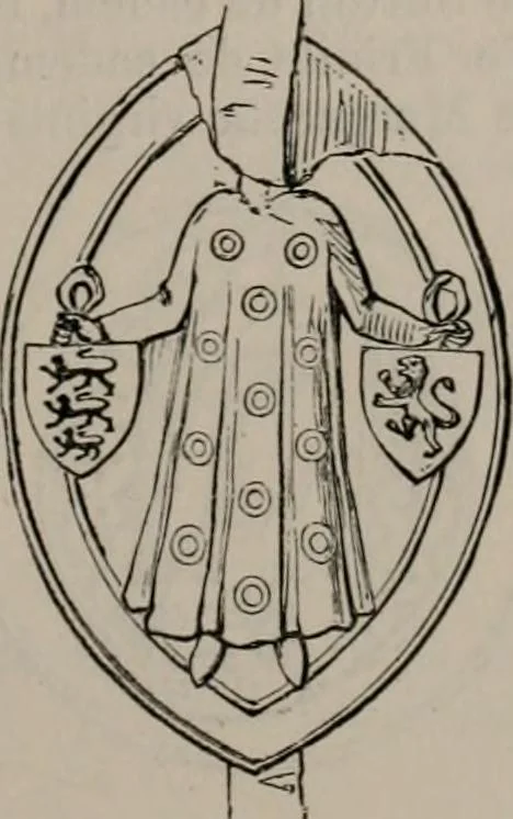 An illustration from The visitations of the county of Nottingham in the years 1569 and 1614 : with many other descents of the same county, 1871, leaf 62