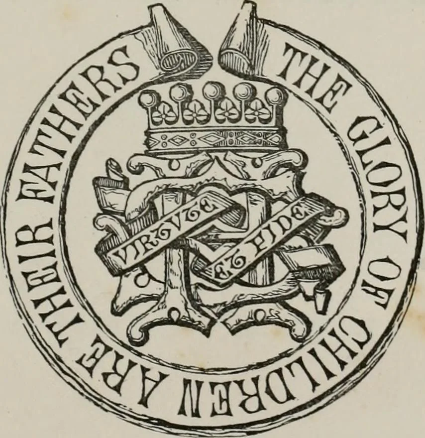 An illustration from The visitations of the county of Nottingham in the years 1569 and 1614 : with many other descents of the same county, 1871, leaf 8