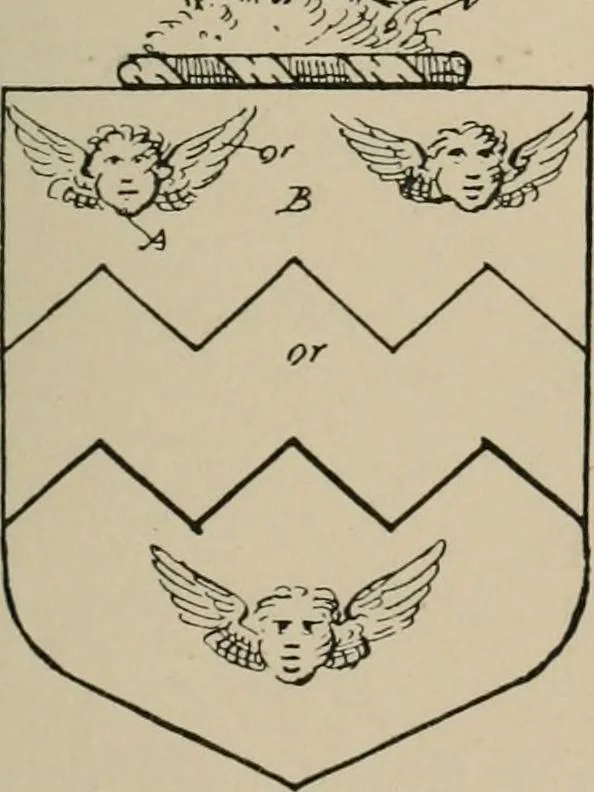 An illustration from The visitations of the county of Sussex made and taken in the years 1530, Thomas Benolte, Clarenceux king of arms; and 1633-4 by John Philipot, Somerset herald, and George Owen, York herald, for Sir John Burroughs, Garter, and Sir Richard St. George, Clarenceux, 1905, leaf 280