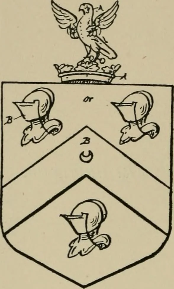 An illustration from The visitations of the county of Sussex made and taken in the years 1530, Thomas Benolte, Clarenceux king of arms; and 1633-4 by John Philipot, Somerset herald, and George Owen, York herald, for Sir John Burroughs, Garter, and Sir Richard St. George, Clarenceux, 1905, leaf 309