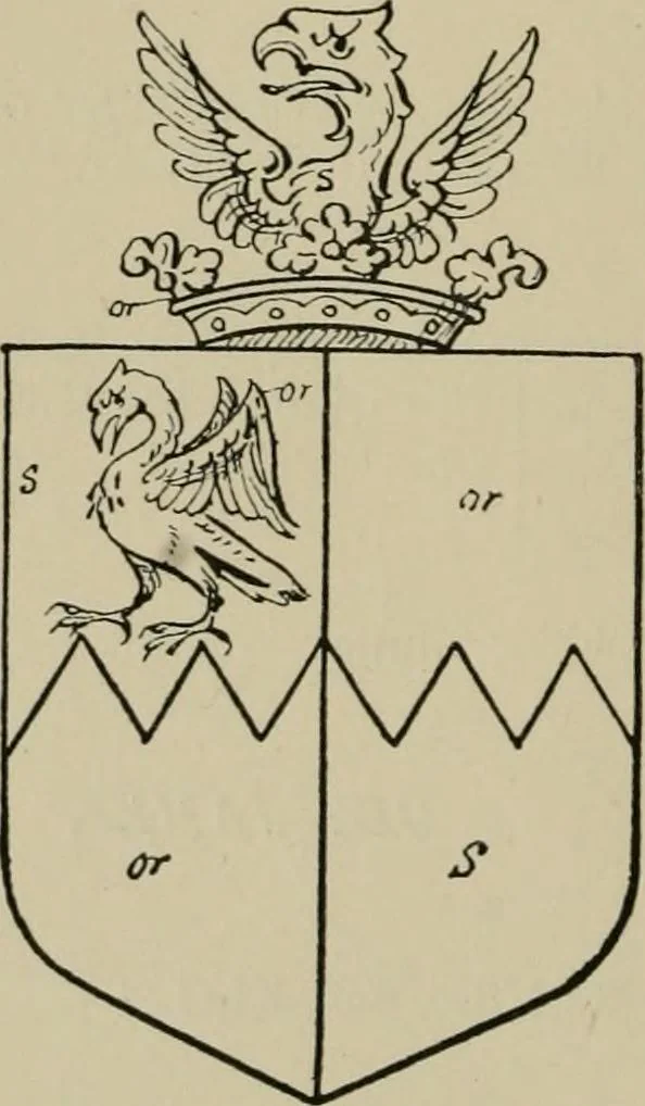 An illustration from The visitations of the county of Sussex made and taken in the years 1530, Thomas Benolte, Clarenceux king of arms; and 1633-4 by John Philipot, Somerset herald, and George Owen, York herald, for Sir John Burroughs, Garter, and Sir Richard St. George, Clarenceux, 1905, leaf 367