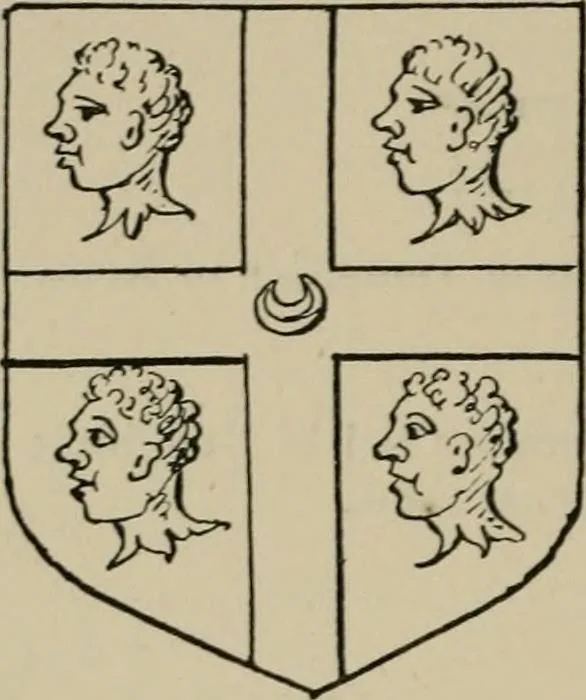 An illustration from The visitations of the county of Sussex made and taken in the years 1530, Thomas Benolte, Clarenceux king of arms; and 1633-4 by John Philipot, Somerset herald, and George Owen, York herald, for Sir John Burroughs, Garter, and Sir Richard St. George, Clarenceux, 1905, leaf 369