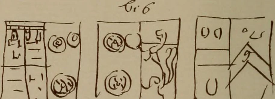 An illustration from The visitations of the county of Oxford : taken in the years 1566 by William Harvey, Clarencieux; 1574 by Richard Lee, Portcullis ; and in 1634 by John Philpott, Somerset, and William Ryley, Bluemantle. Together with The gatherings of Oxfordshire, collected by Richard Lee in 1574, 1871, leaf 361