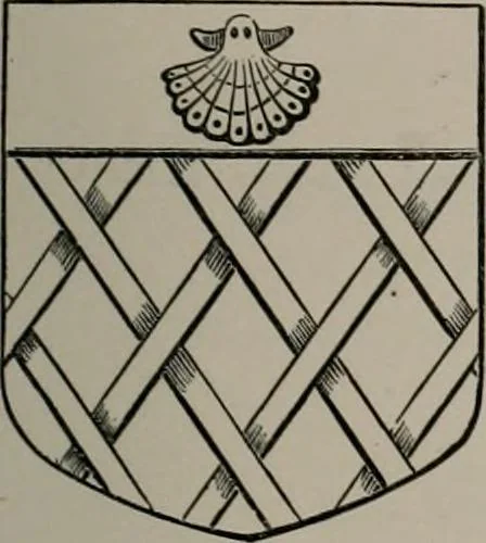 An illustration from The visitations of the county of Oxford : taken in the years 1566 by William Harvey, Clarencieux; 1574 by Richard Lee, Portcullis ; and in 1634 by John Philpott, Somerset, and William Ryley, Bluemantle. Together with The gatherings of Oxfordshire, collected by Richard Lee in 1574, 1871, leaf 868