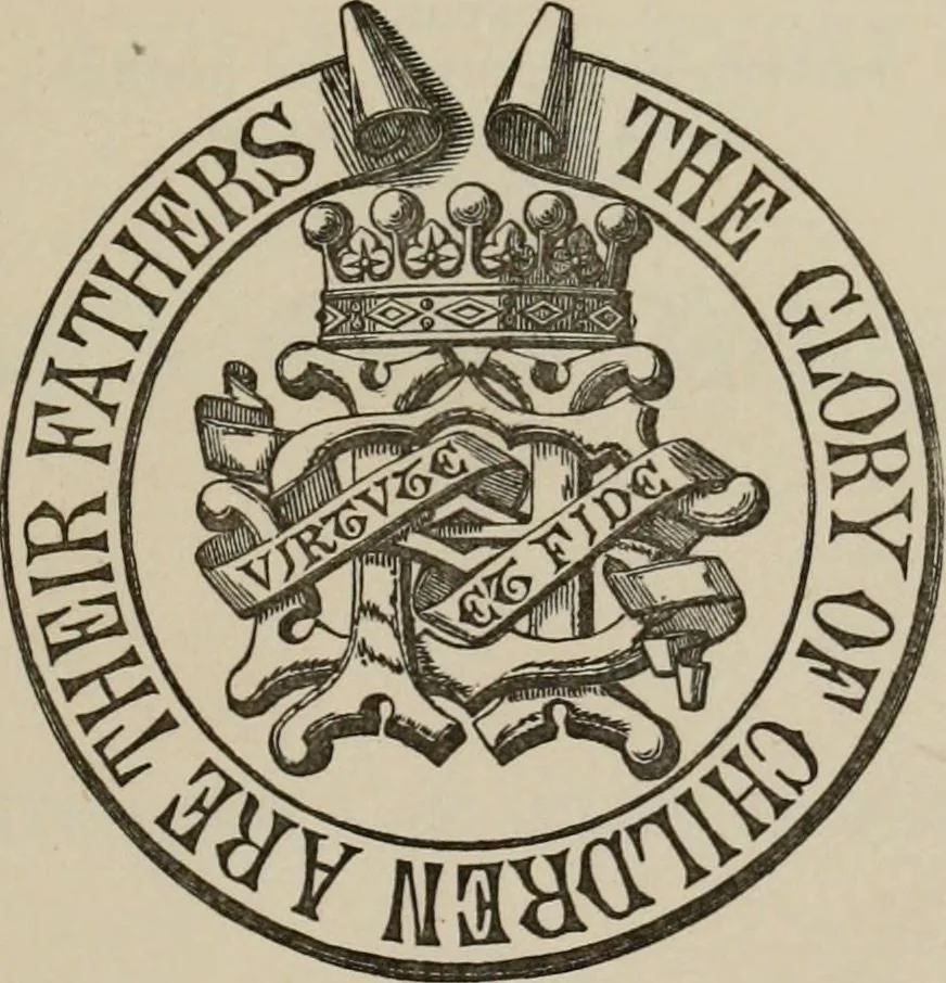 An illustration from The visitations of Essex by Hawley, 1552; Hervey, 1558; Cooke, 1570; Raven, 1612; and Owen and Lilly, 1634. To which are added Miscellaneous Essex pedigrees from various Harleian manuscripts: and an appendix containing Berry's Essex pedigrees, 1878, leaf 6
