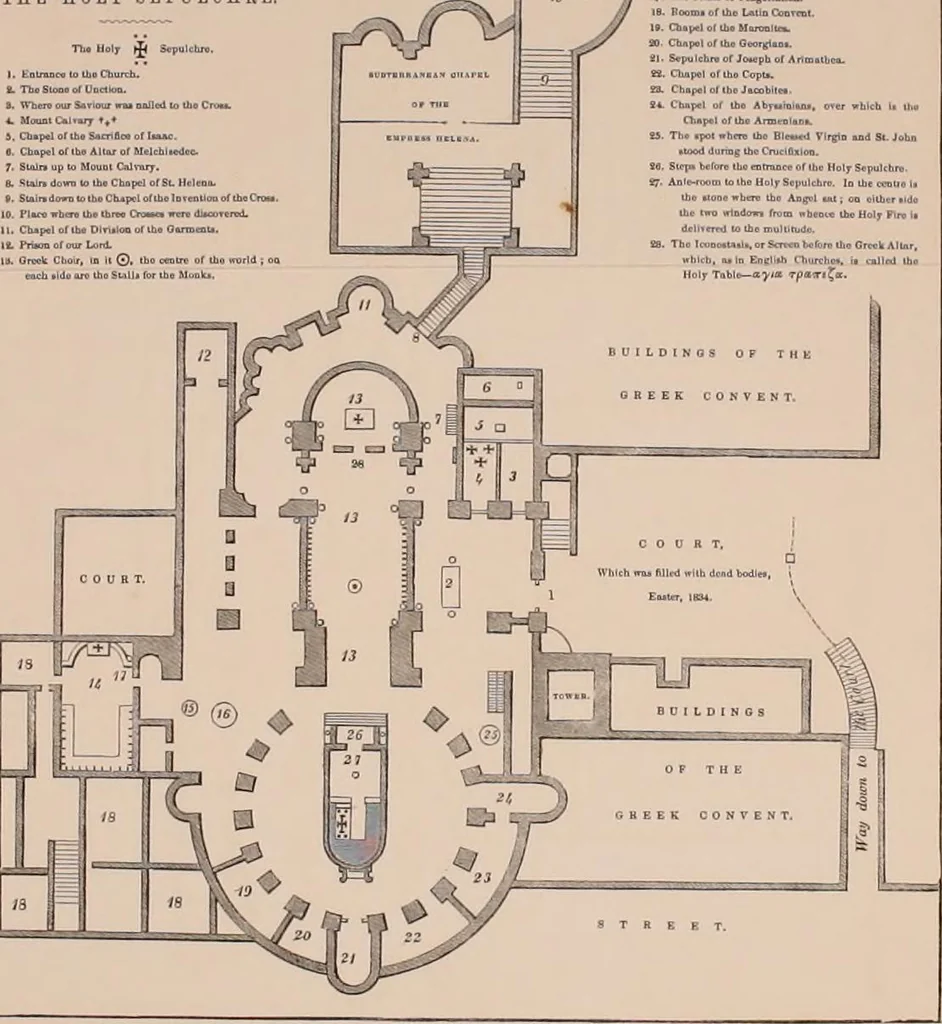 An illustration from Visits to monasteries in the Levant, 1849, leaf 217