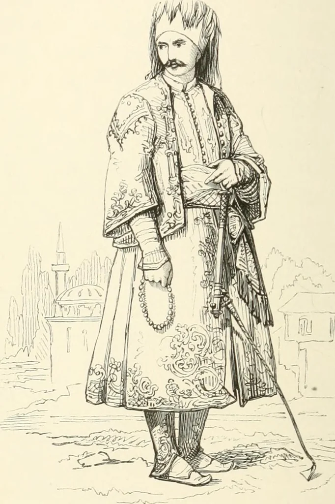 An illustration from Visits to monasteries in the Levant, 1849, leaf 293