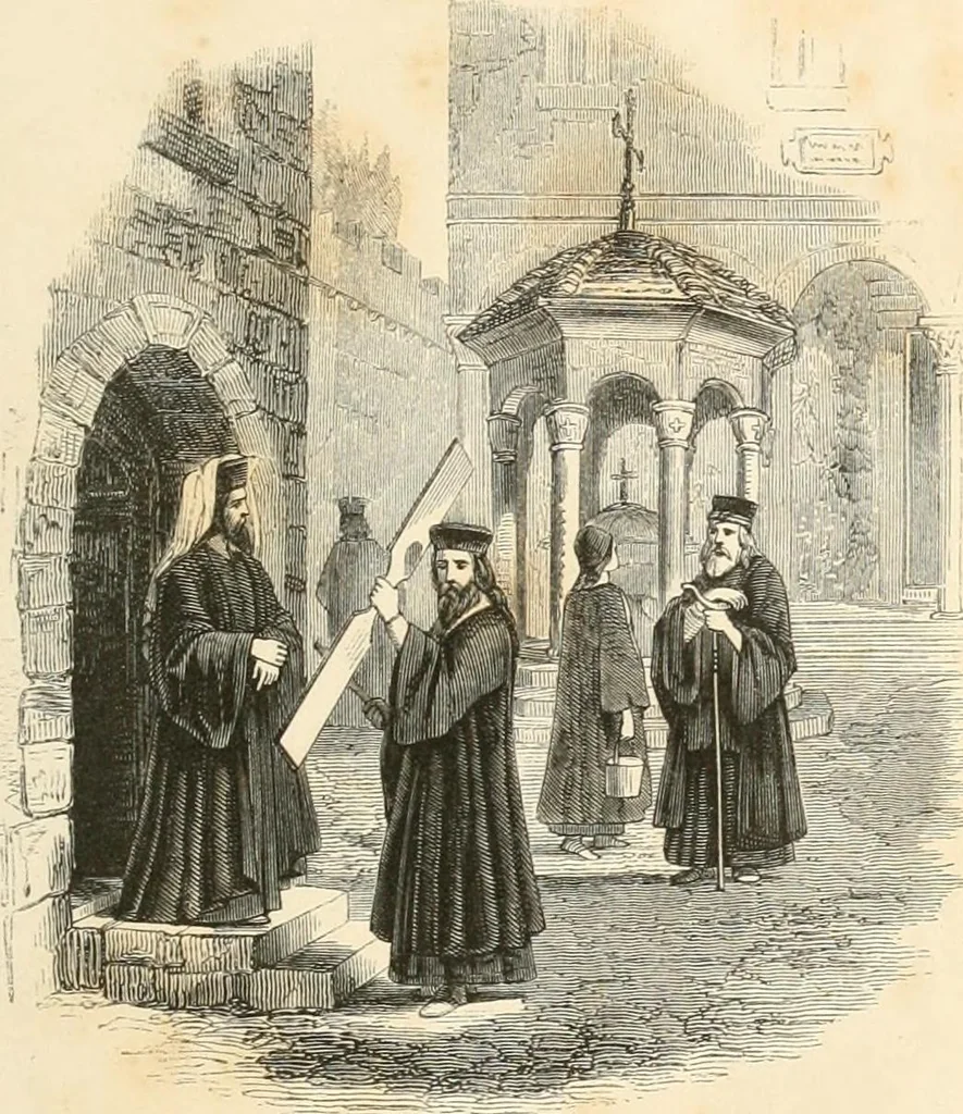 An illustration from Visits to monasteries in the Levant, 1849, leaf 8