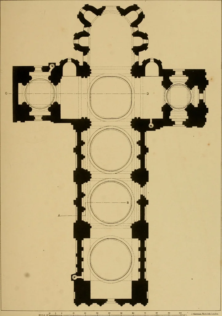 An illustration from A visit to the domed churches of Charente, France, by the Architectural Association of London, in the year 1875 : published as a memorial to Edmund Sharpe : with an historical and descriptive text, illustrated by sixty photo-lithographed plates, 1880, leaf 104