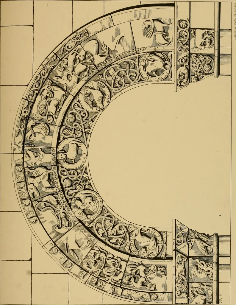 An illustration from A visit to the domed churches of Charente, France, by the Architectural Association of London, in the year 1875 : published as a memorial to Edmund Sharpe : with an historical and descriptive text, illustrated by sixty photo-lithographed plates, 1880, leaf 162