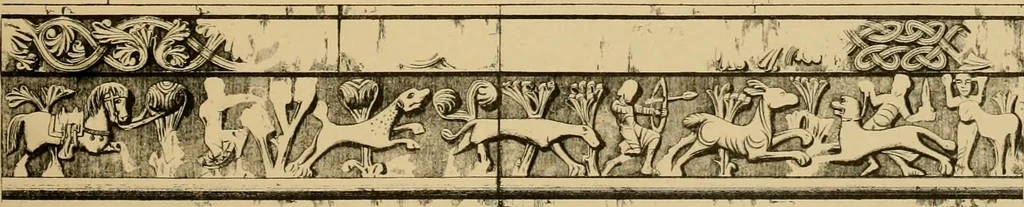 An illustration from A visit to the domed churches of Charente, France, by the Architectural Association of London, in the year 1875 : published as a memorial to Edmund Sharpe : with an historical and descriptive text, illustrated by sixty photo-lithographed plates, 1880, leaf 166