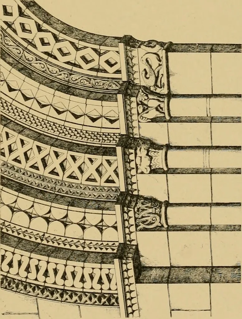 An illustration from A visit to the domed churches of Charente, France, by the Architectural Association of London, in the year 1875 : published as a memorial to Edmund Sharpe : with an historical and descriptive text, illustrated by sixty photo-lithographed plates, 1880, leaf 168