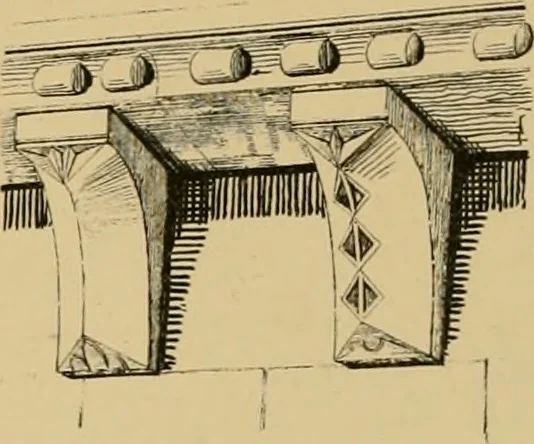 An illustration from A visit to the domed churches of Charente, France, by the Architectural Association of London, in the year 1875 : published as a memorial to Edmund Sharpe : with an historical and descriptive text, illustrated by sixty photo-lithographed plates, 1880, leaf 176