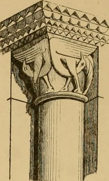 An illustration from A visit to the domed churches of Charente, France, by the Architectural Association of London, in the year 1875 : published as a memorial to Edmund Sharpe : with an historical and descriptive text, illustrated by sixty photo-lithographed plates, 1880, leaf 194
