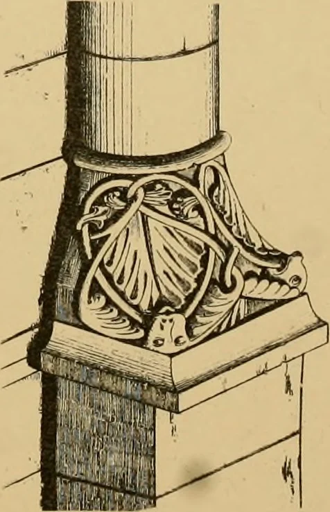 An illustration from A visit to the domed churches of Charente, France, by the Architectural Association of London, in the year 1875 : published as a memorial to Edmund Sharpe : with an historical and descriptive text, illustrated by sixty photo-lithographed plates, 1880, leaf 194