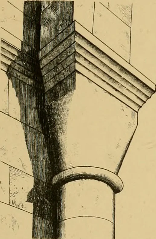 An illustration from A visit to the domed churches of Charente, France, by the Architectural Association of London, in the year 1875 : published as a memorial to Edmund Sharpe : with an historical and descriptive text, illustrated by sixty photo-lithographed plates, 1880, leaf 198