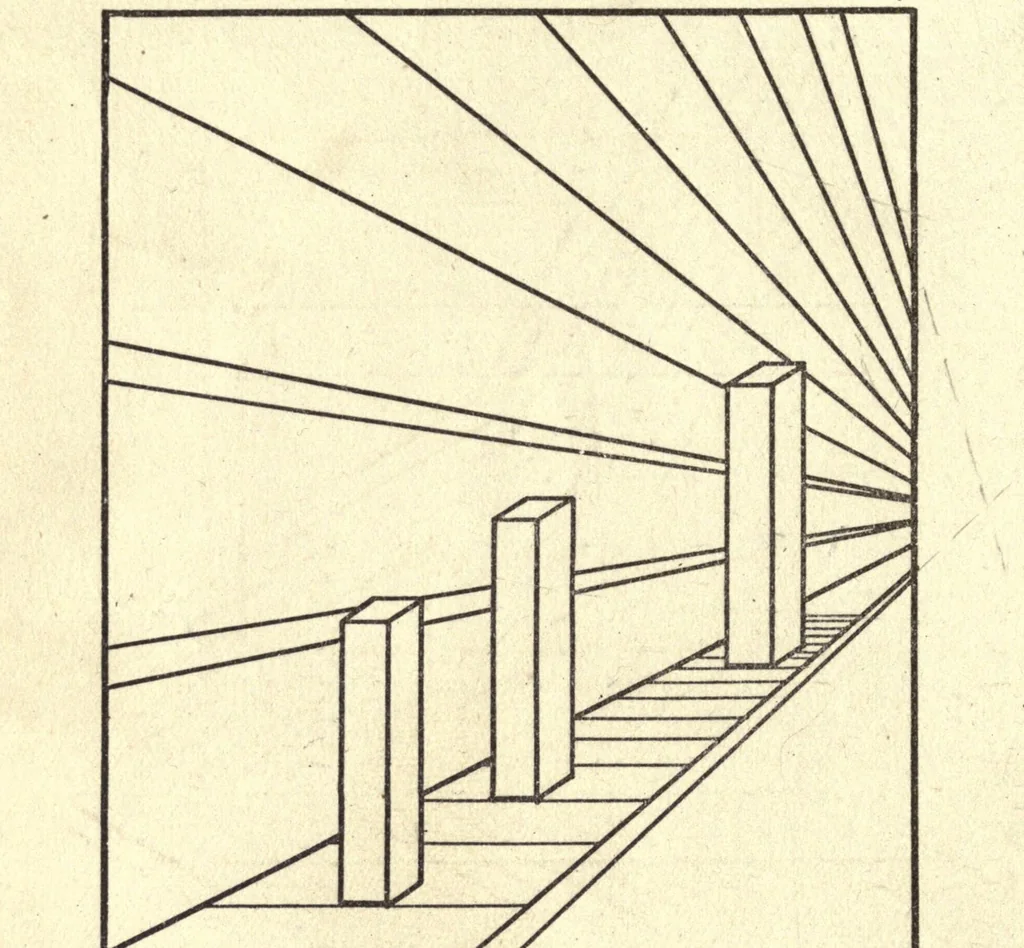 An illustration from Visual illusions, their causes, characteristics and applications, 1922, leaf 74