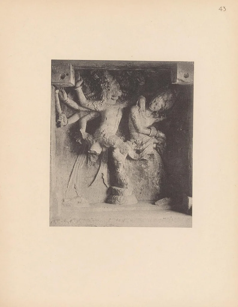 An illustration from Viśvakarma : Examples of Indian architecture, sculpture, painting, handicraft / First series, one hundred examples of Indian sculpture .., 1914, leaf 121