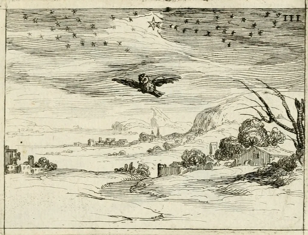 An illustration from Vita Beatae Mariae Virginis matris Dei, emblematibvs delineata = Vie de la bien-hevrevse Vierge Marie, mere de Diev, representée par figures emblematiques, 1646, leaf 20