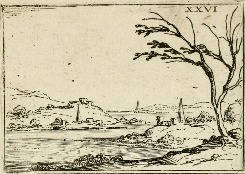 An illustration from Vita Beatae Mariae Virginis matris Dei, emblematibvs delineata = Vie de la bien-hevrevse Vierge Marie, mere de Diev, representée par figures emblematiques, 1646, leaf 66