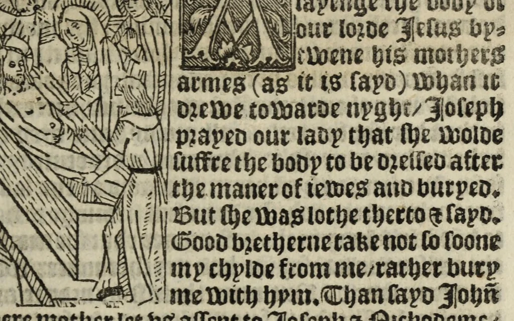 An illustration from Vita Christi, 1530, leaf 289