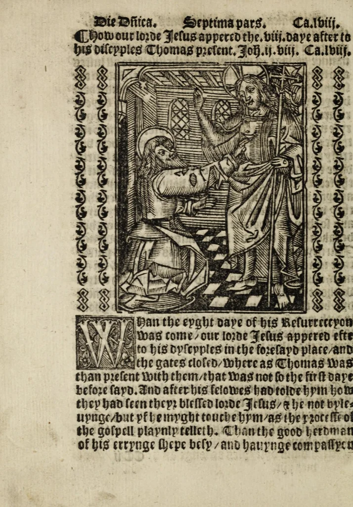 An illustration from Vita Christi, 1530, leaf 322