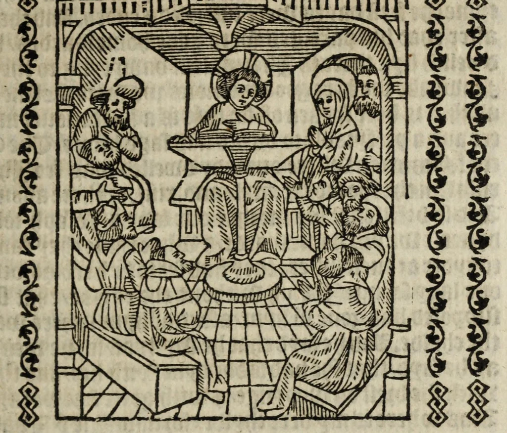 An illustration from Vita Christi, 1530, leaf 97