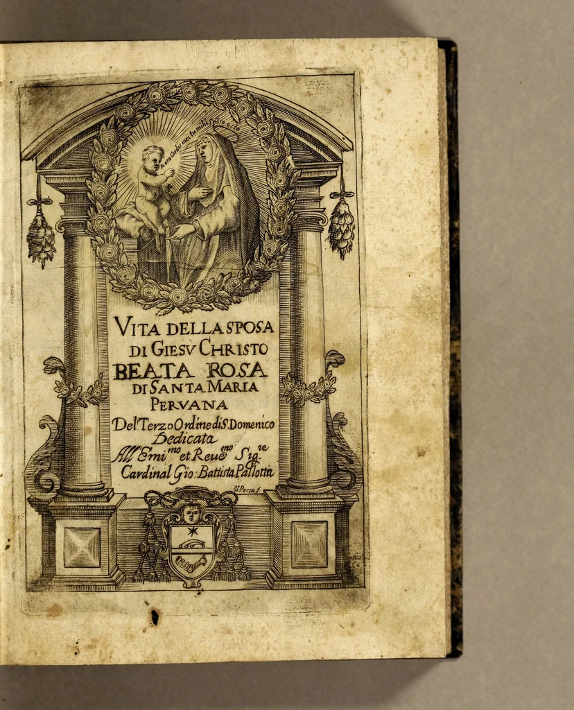An illustration from Vita della beata Rosa di Santa Maria, Peruana, del Terzo ordine di San Domenico., 1668, leaf 5