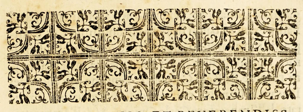 An illustration from Vita del P. Francesco Borgia, che fu duca di Gandia, e poi religioso, e III. Generale della Compag. di Giesu., 1616, leaf 5