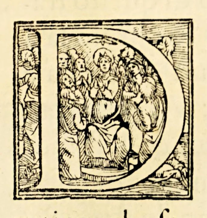 An illustration from Vita del P. Ignatio Loiola fondatore della religione della Compagnia di Giesu., 1586, leaf 25