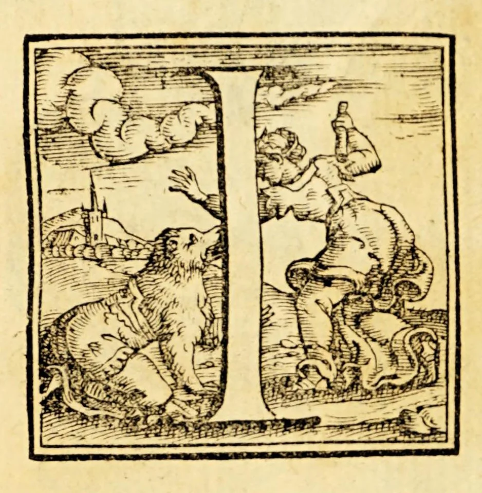 An illustration from Vita del P. Ignatio Loiola fondatore della religione della Compagnia di Giesu., 1586, leaf 47