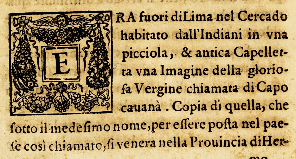 An illustration from Vita del servo di Dio D. Torivio Alfonso Mogrovejo, 1656, leaf 72