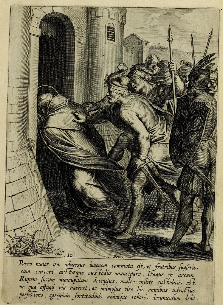 An illustration from Vita D. Thomae Aqvinatis, 1610, leaf 31