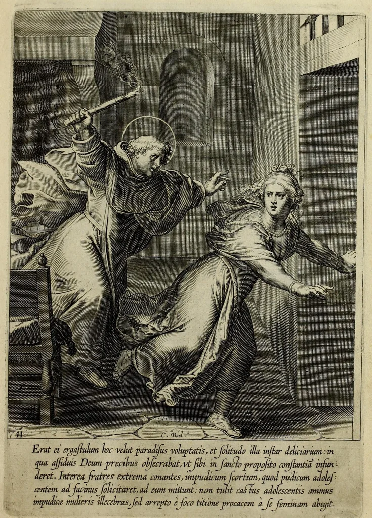 An illustration from Vita D. Thomae Aqvinatis, 1610, leaf 33