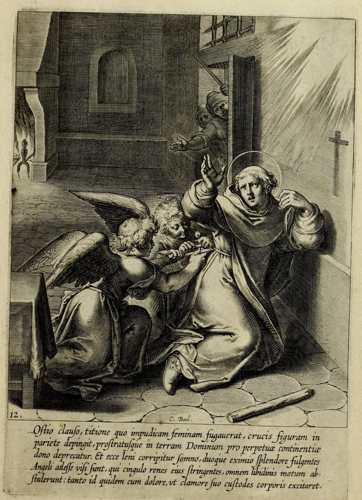 An illustration from Vita D. Thomae Aqvinatis, 1610, leaf 35