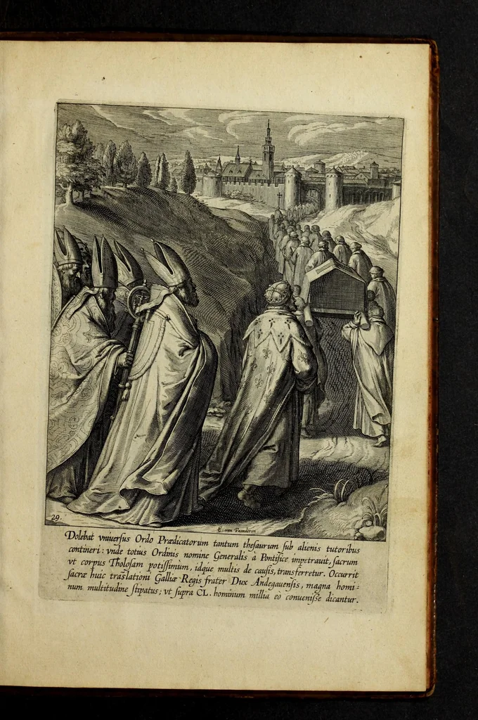 An illustration from Vita D. Thomae Aqvinatis, 1610, leaf 69