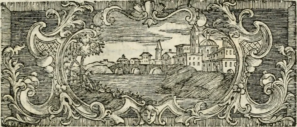 An illustration from Vita e macchine di Bartolommeo Ferracino, celebre bassanese ingegnere : colla storia del Ponte di Bassano dal medesimo rifabbrecato : illustrata da varie note riguardanti la stessa città, 1754, leaf 20