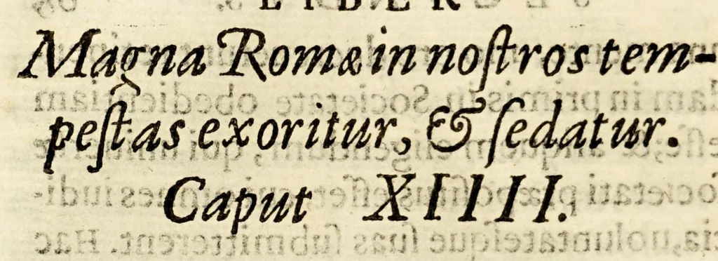 An illustration from Vita Ignatii Loiolae, Societatis Iesu fundatoris, : libris quinque comprehensa : in quibus initia ipsius Societatis, ad annum usq[ue] Domini 1556. explicantur., 1572, leaf 156