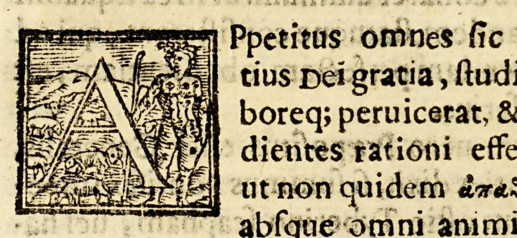 An illustration from Vita Ignatii Loiolae, Societatis Iesu fundatoris, : libris quinque comprehensa : in quibus initia ipsius Societatis, ad annum usq[ue] Domini 1556. explicantur., 1572, leaf 392