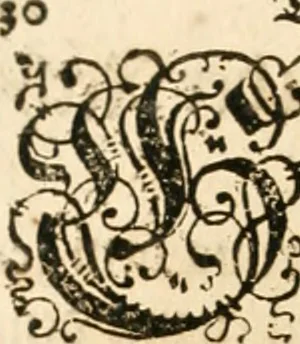 An illustration from Vita post vitam, 1662, leaf 127