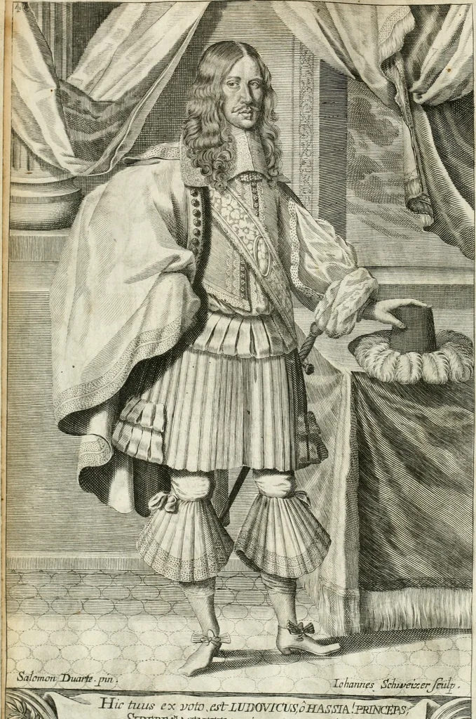 An illustration from Vita post vitam, 1662, leaf 15