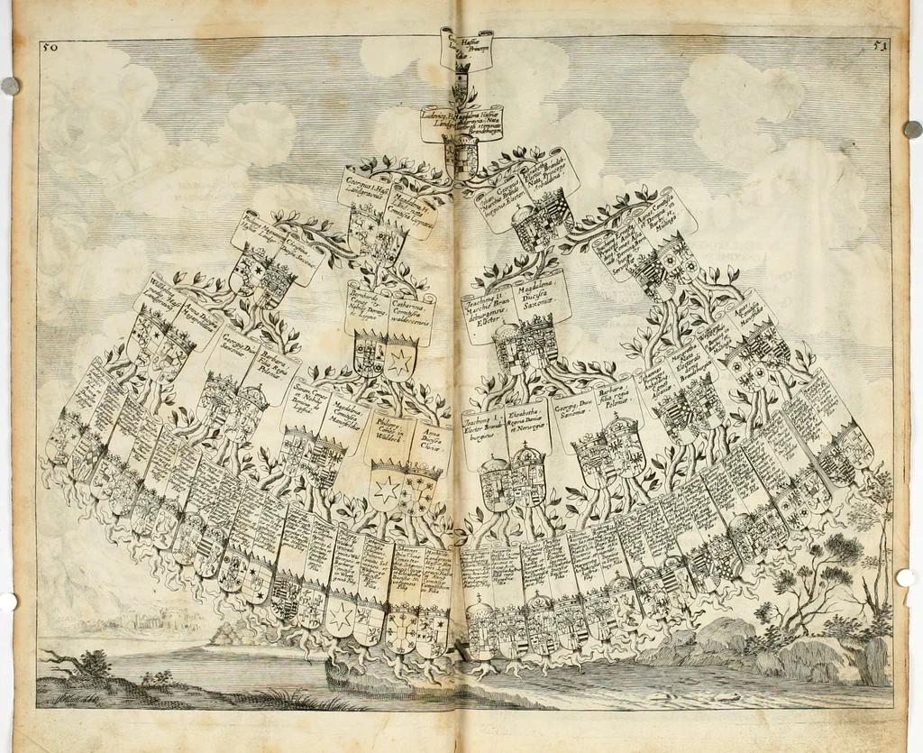 An illustration from Vita post vitam, 1662, leaf 20